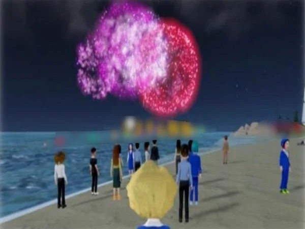 夜空に打ち上がる花火