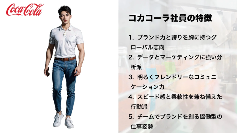 日本コカ・コーラ社員の特徴