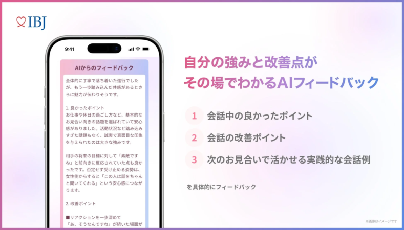 AIからのフィードバック画面