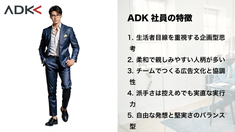 ADK社員の特徴
