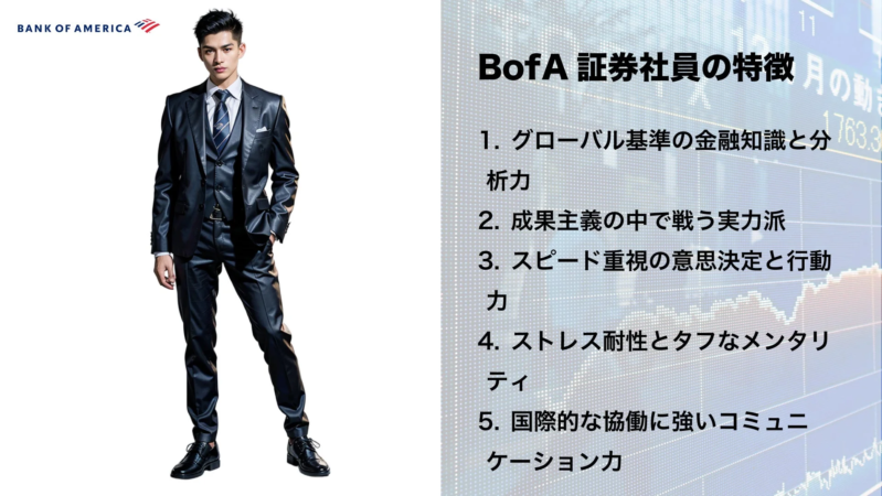 BofA証券社員の特徴