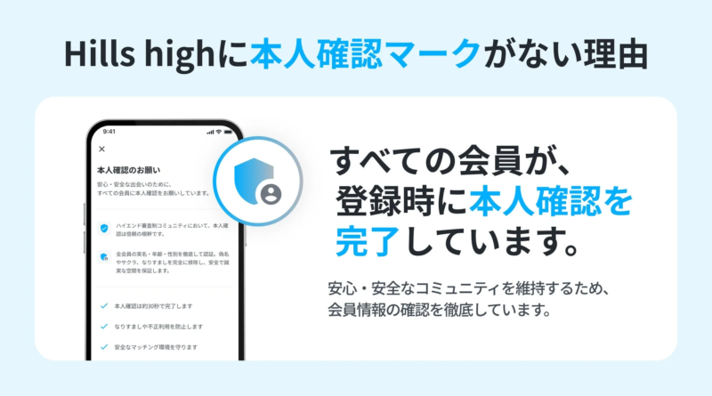 Hills highに本人確認マークがない理由