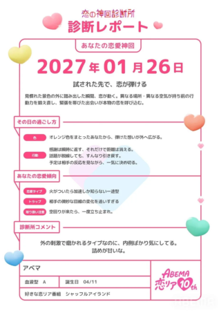 診断レポートのクローズアップ