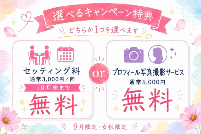 選べるキャンペーン特典
